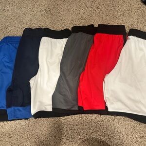 LOT of 6 NIKE Kids Multi-Color Athletic Shorts Set